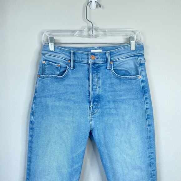 MOTHER The Tripper Ankle Jeans In Cat Daddy Size 29 Light Wash - Picture 4 of 11